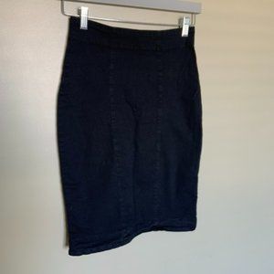 Prairie Underground black stretchy pencil skirt M